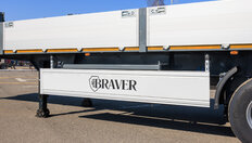 Бортовая платформа BRAVER BB-330B — боковой борт с логотипом BRAVER